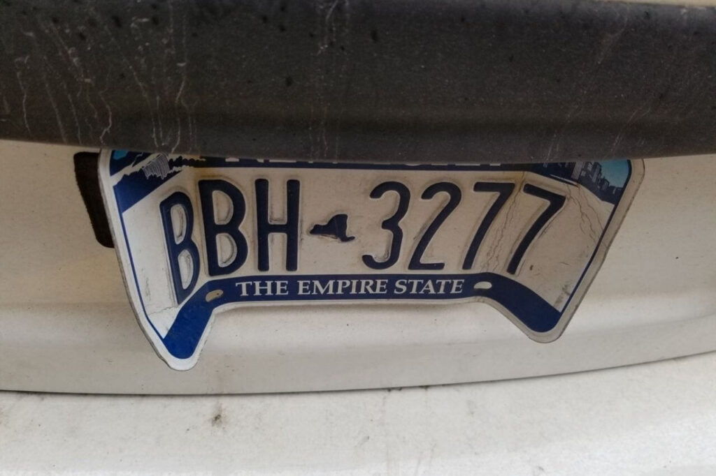 Bent License Plate Meaning