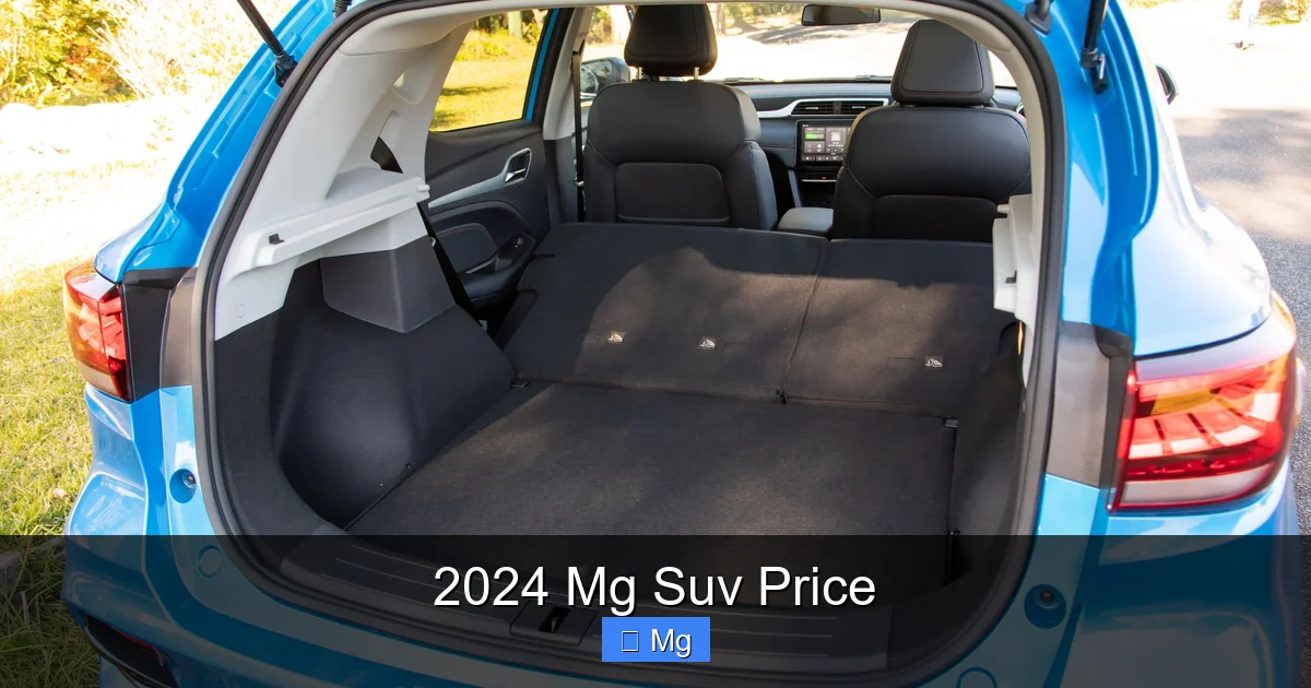 2024 Mg Suv Price