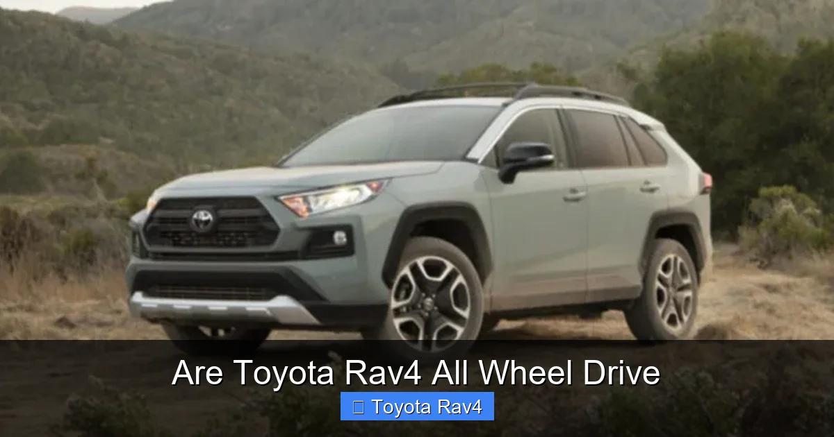 Are Toyota Rav4 All Wheel Drive