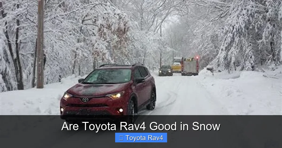 Are Toyota Rav4 Good in Snow