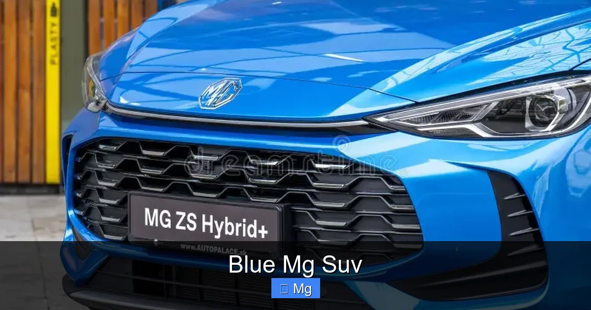 Blue Mg Suv