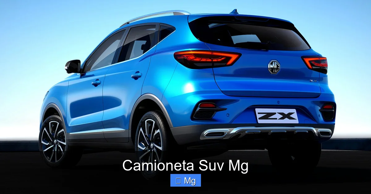 Camioneta Suv Mg