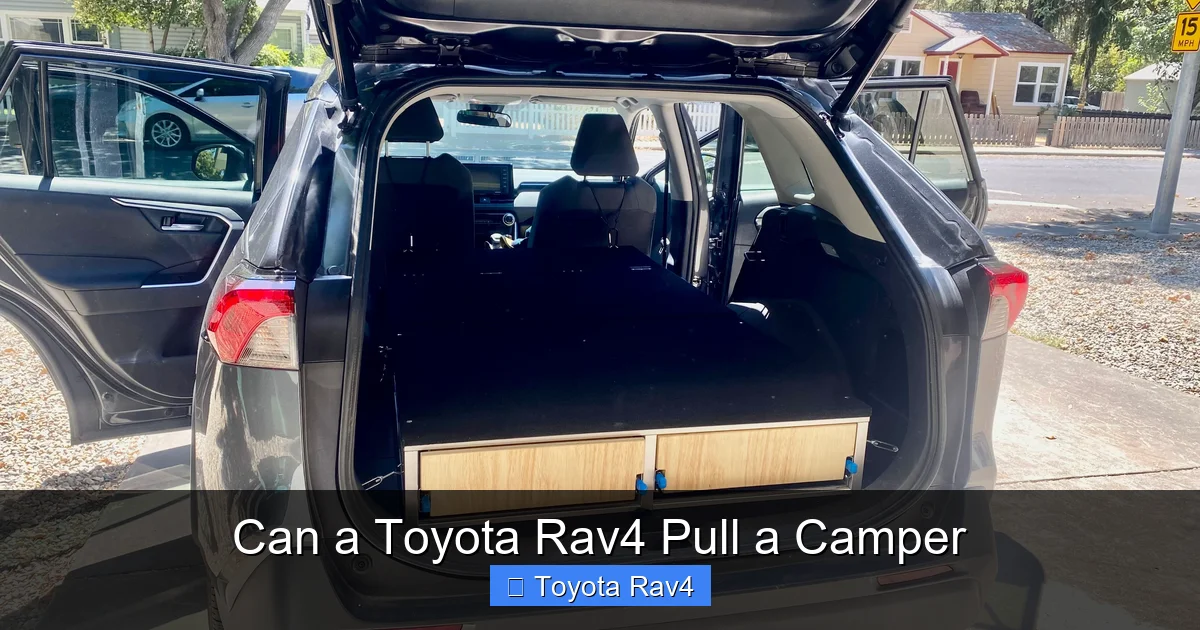 Can a Toyota Rav4 Pull a Camper