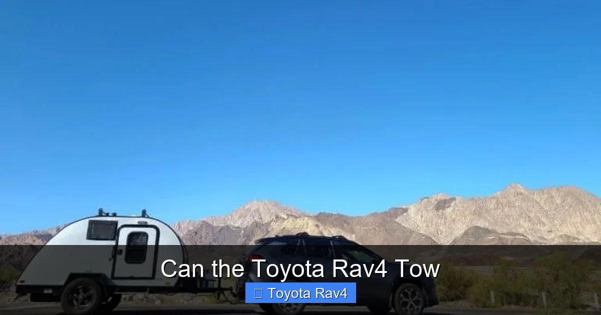 Can the Toyota Rav4 Tow