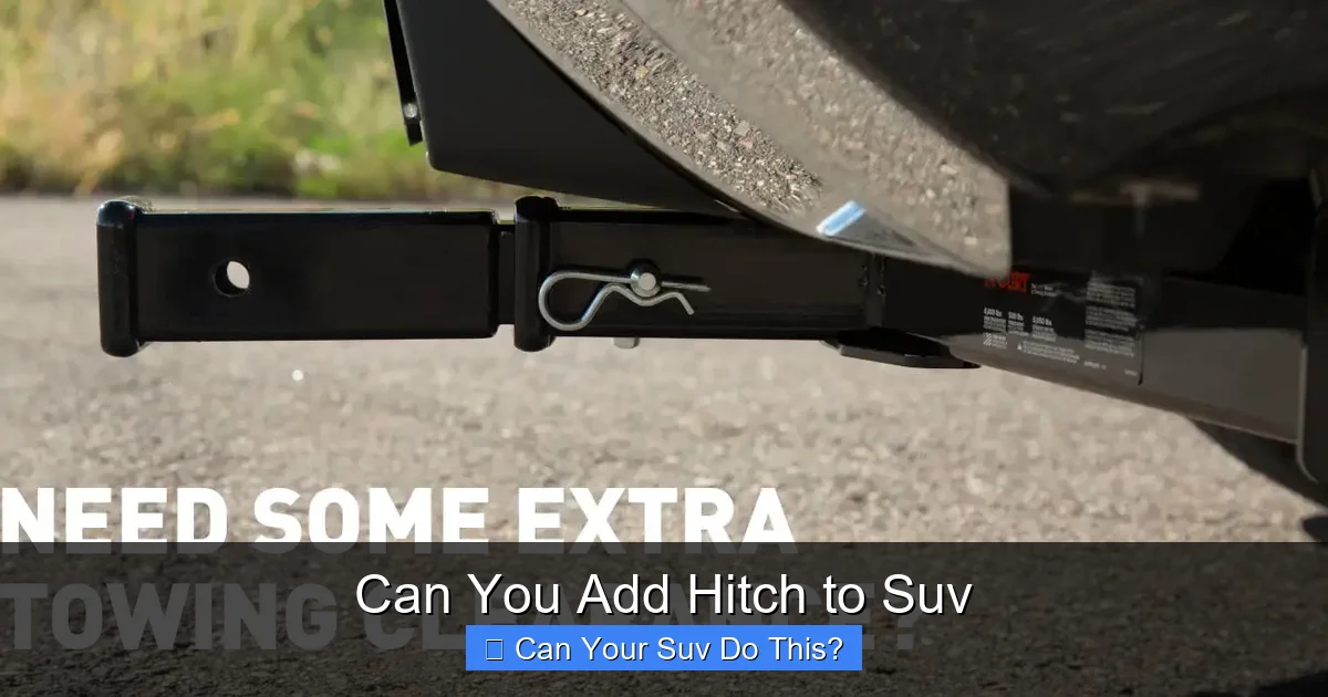 Can You Add Hitch to Suv
