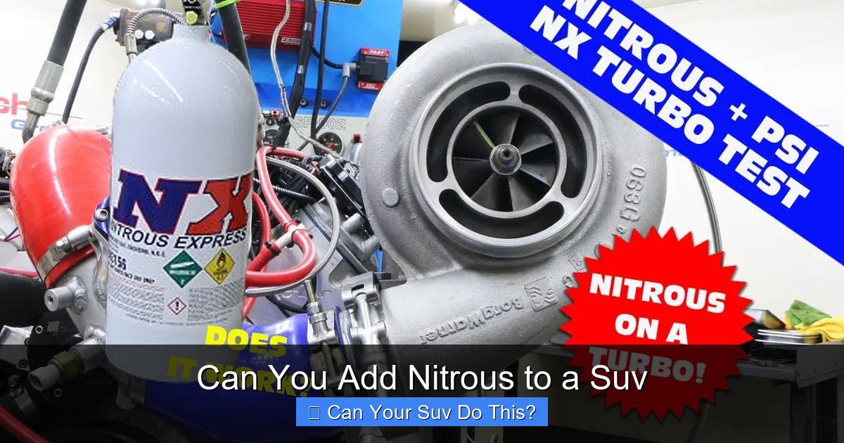 Can You Add Nitrous to a Suv