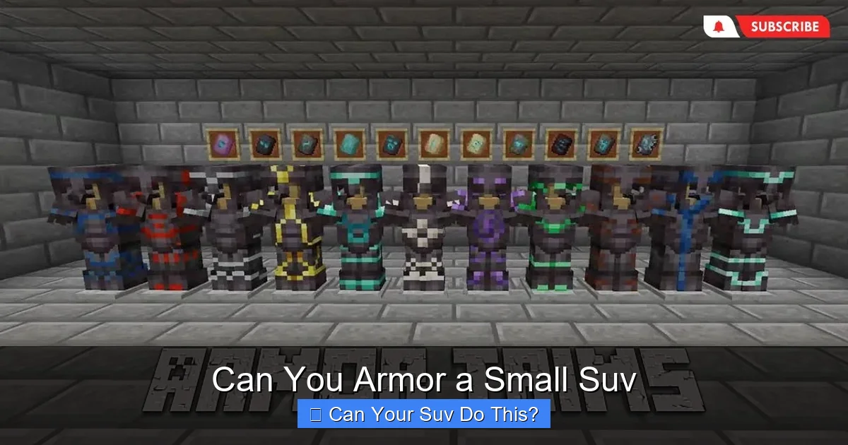 Can You Armor a Small Suv