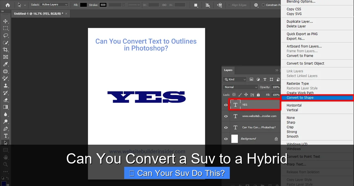 Can You Convert a Suv to a Hybrid