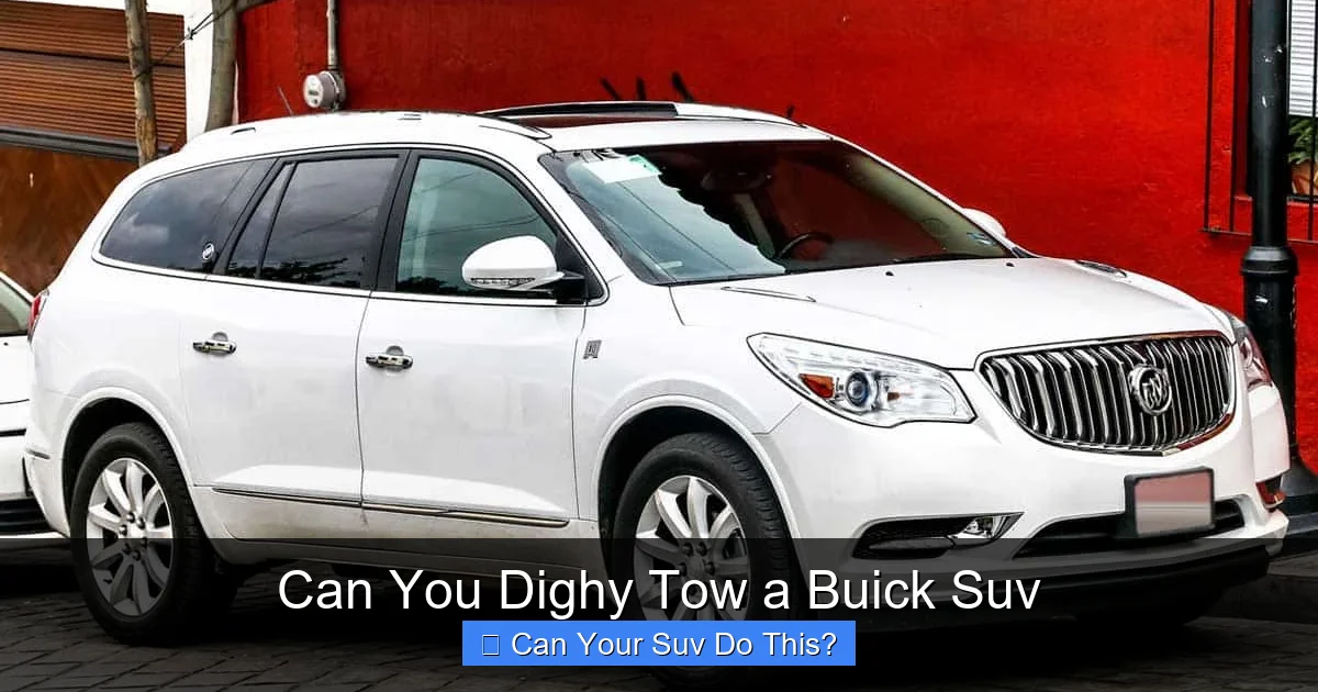 Can You Dighy Tow a Buick Suv