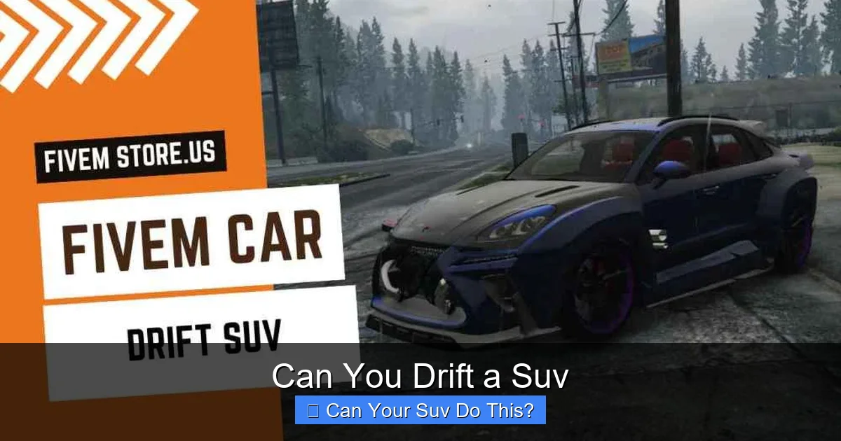 Can You Drift a Suv