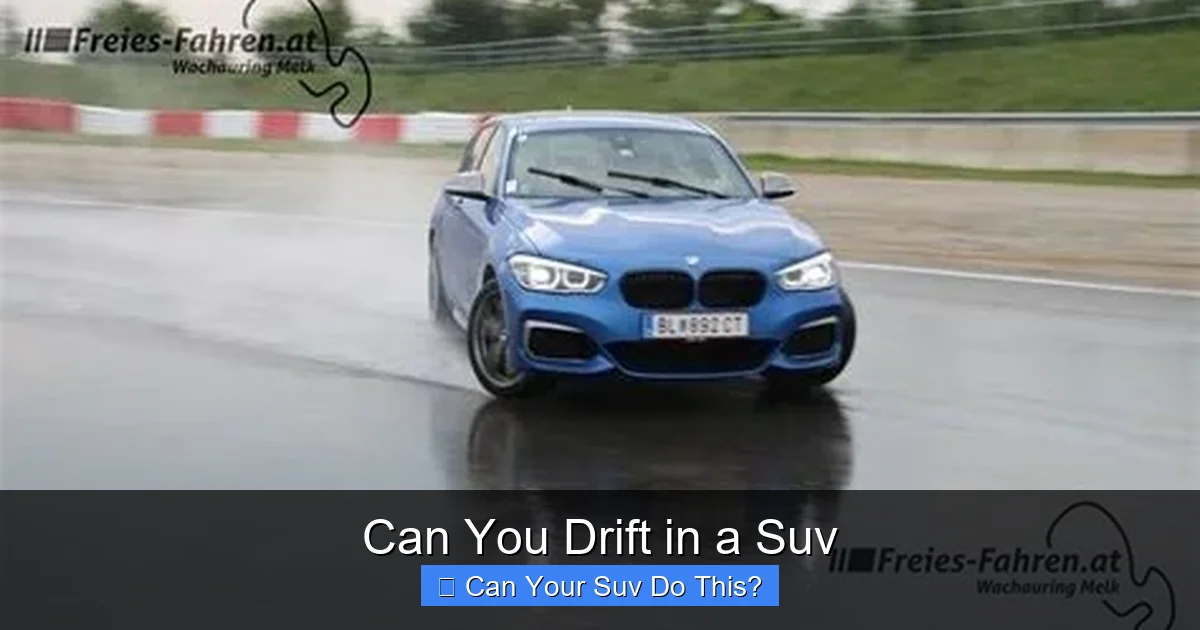 Can You Drift in a Suv