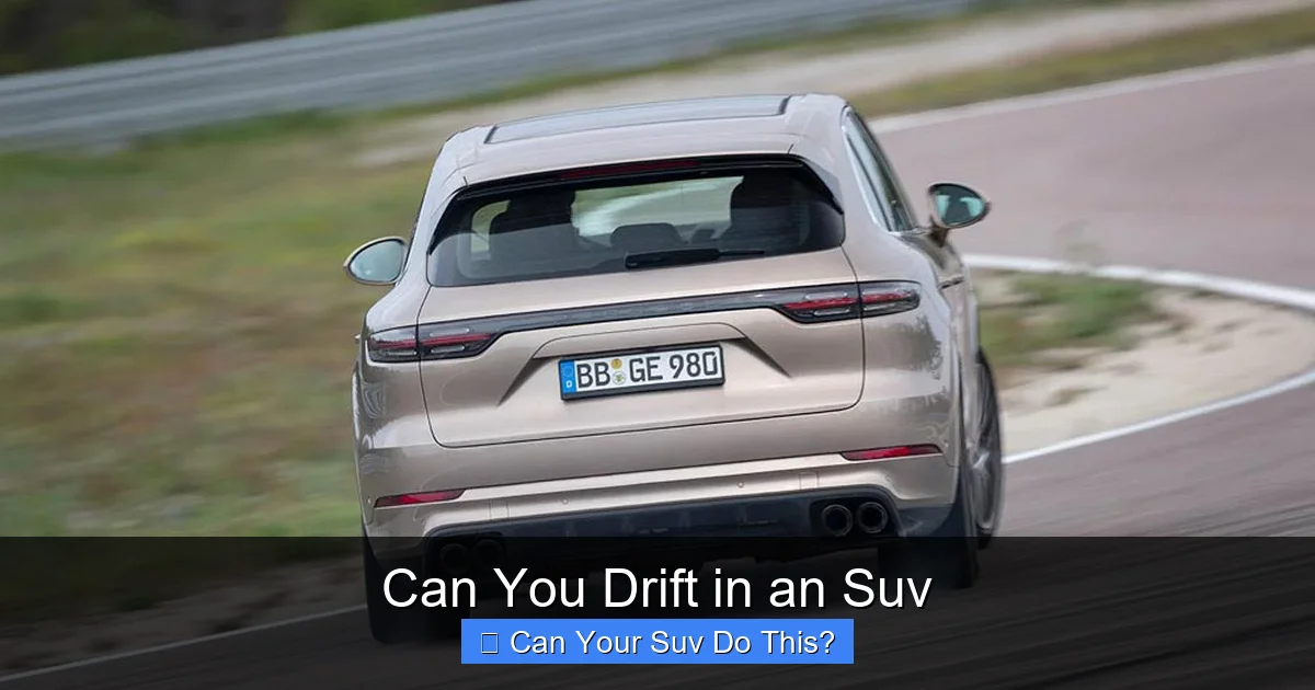 Can You Drift in an Suv