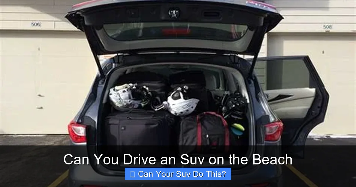 Can You Drive an Suv on the Beach