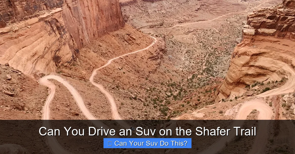 Can You Drive an Suv on the Shafer Trail