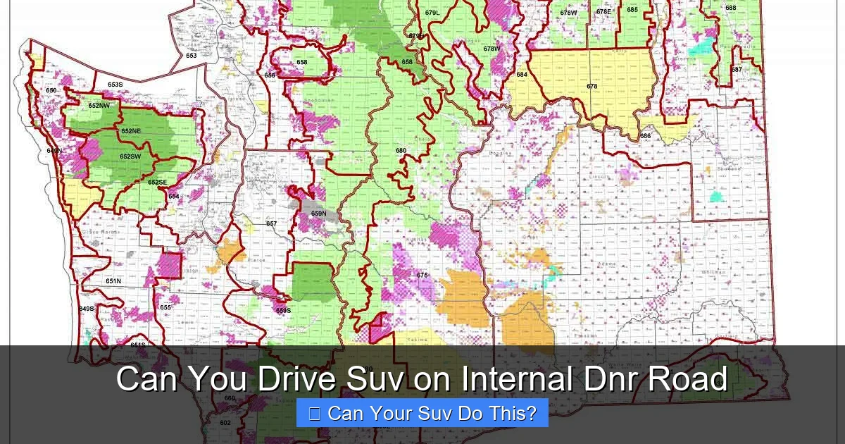 Can You Drive Suv on Internal Dnr Road