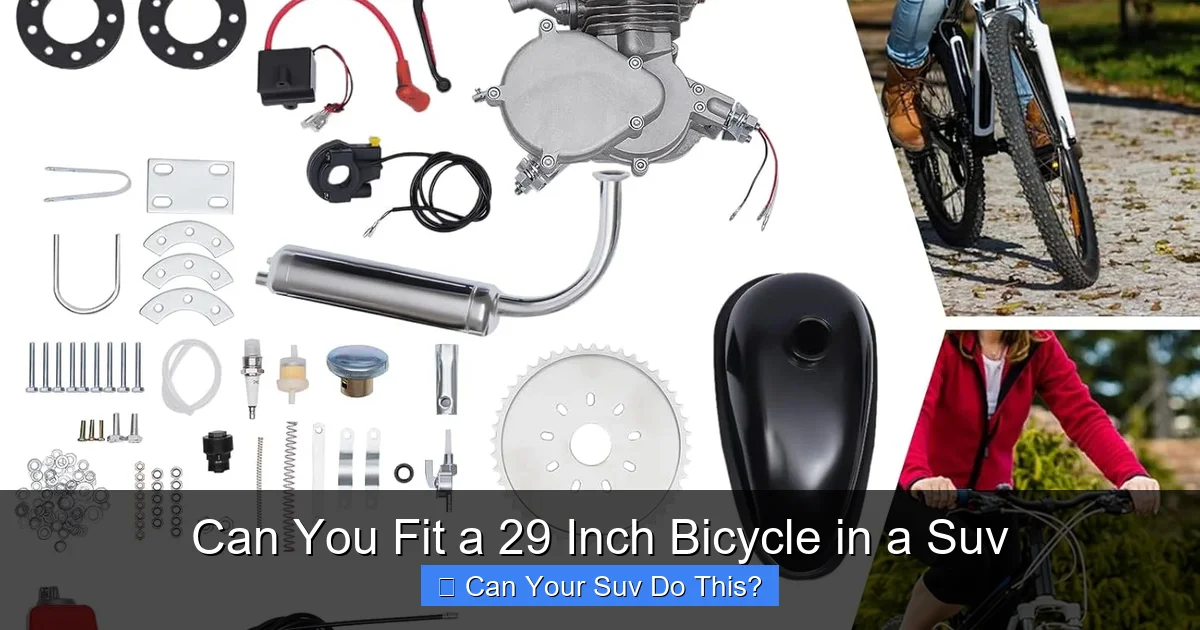 Can You Fit a 29 Inch Bicycle in a Suv