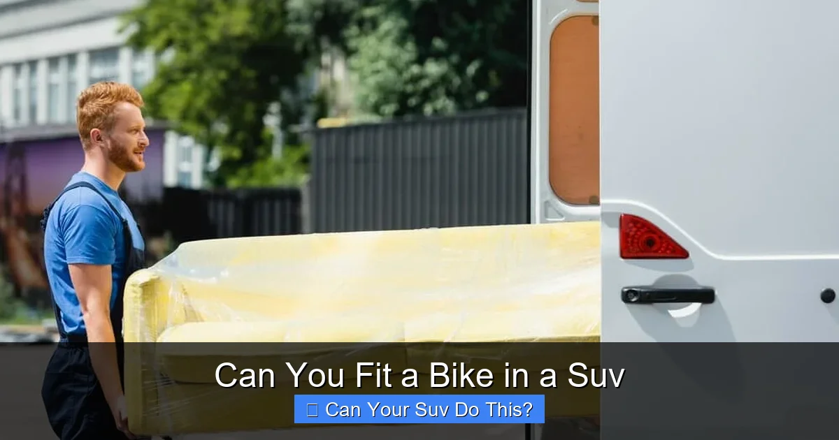 Can You Fit a Bike in a Suv