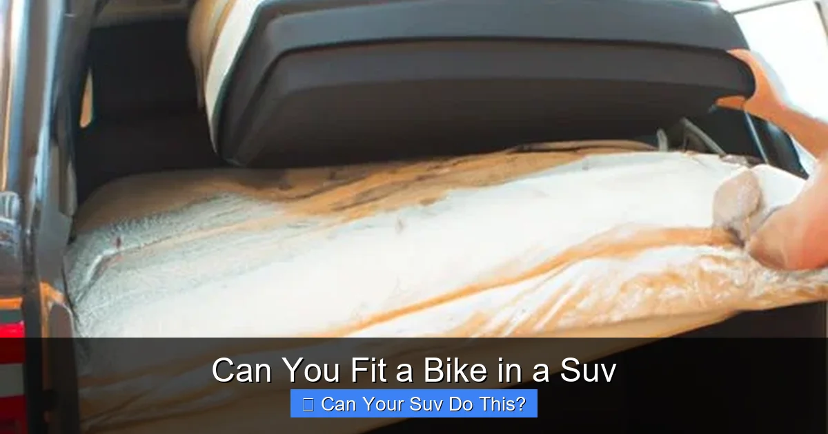 Can You Fit a Bike in a Suv
