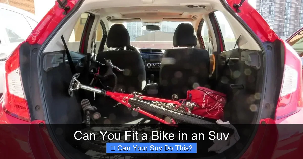 Can You Fit a Bike in an Suv