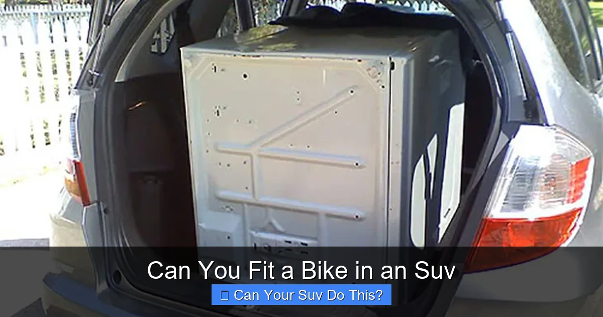 Can You Fit a Bike in an Suv