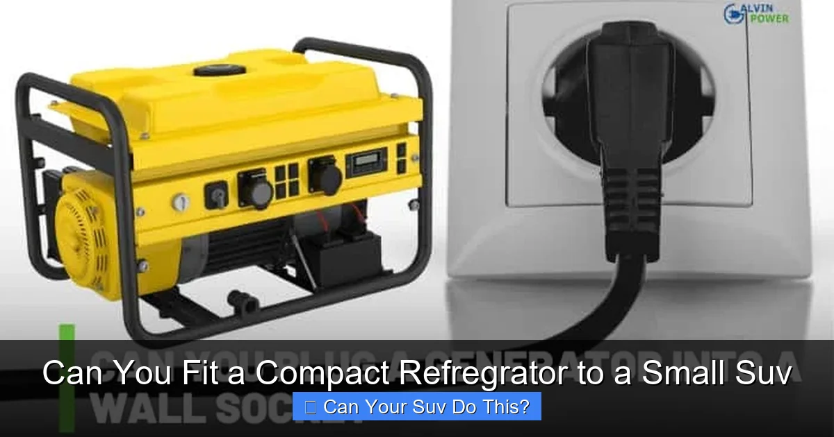 Can You Fit a Compact Refregrator to a Small Suv