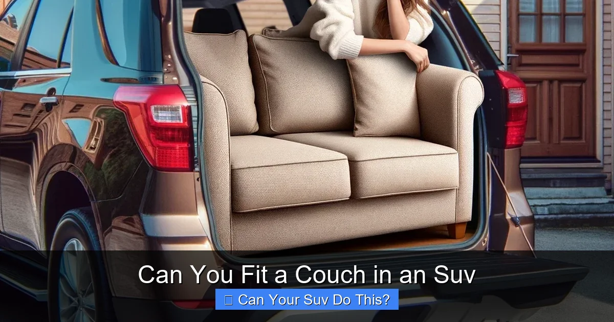 Can You Fit a Couch in an Suv