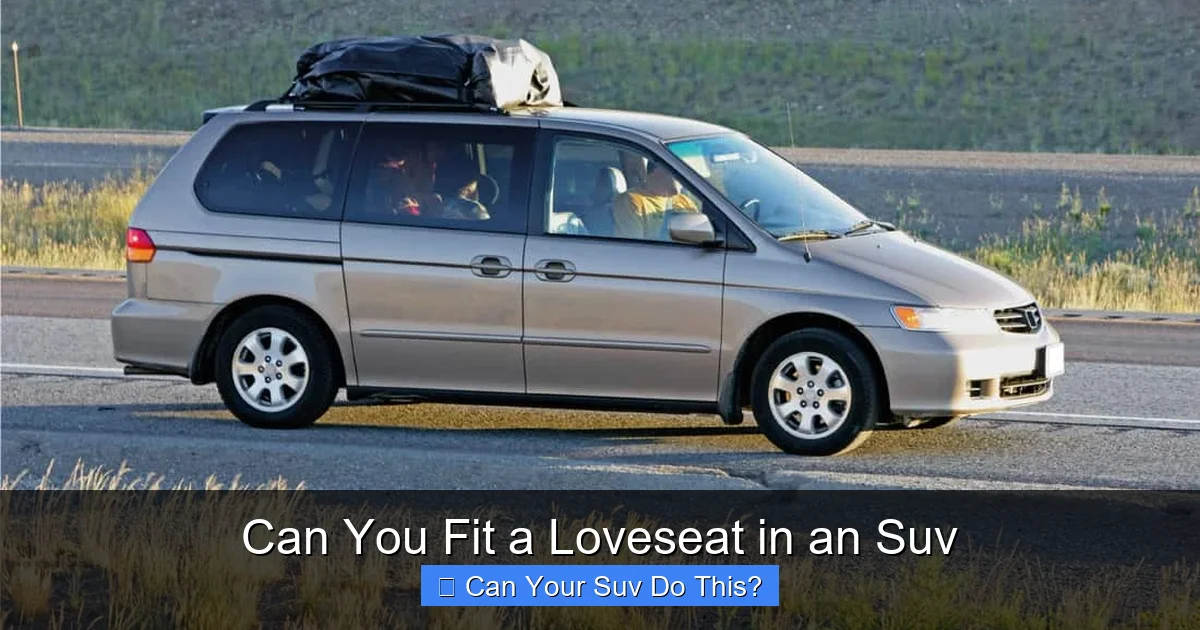 Can You Fit a Loveseat in an Suv