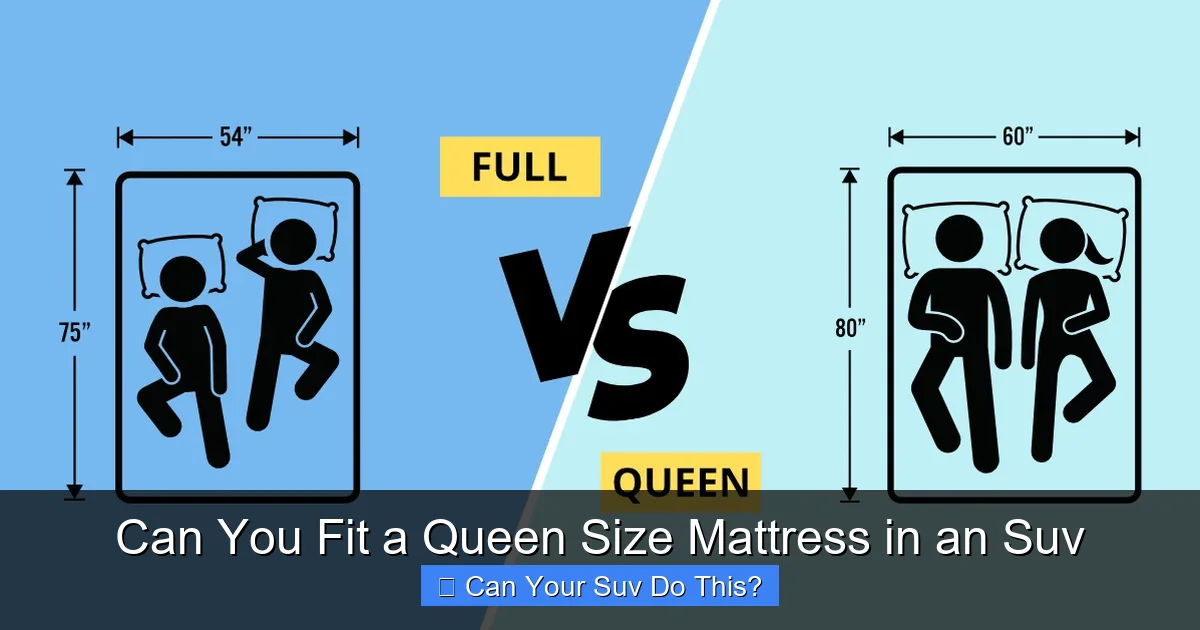 Can You Fit a Queen Size Mattress in an Suv