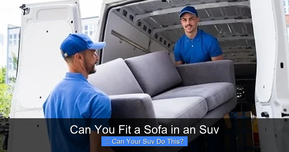Can You Fit a Sofa in an Suv