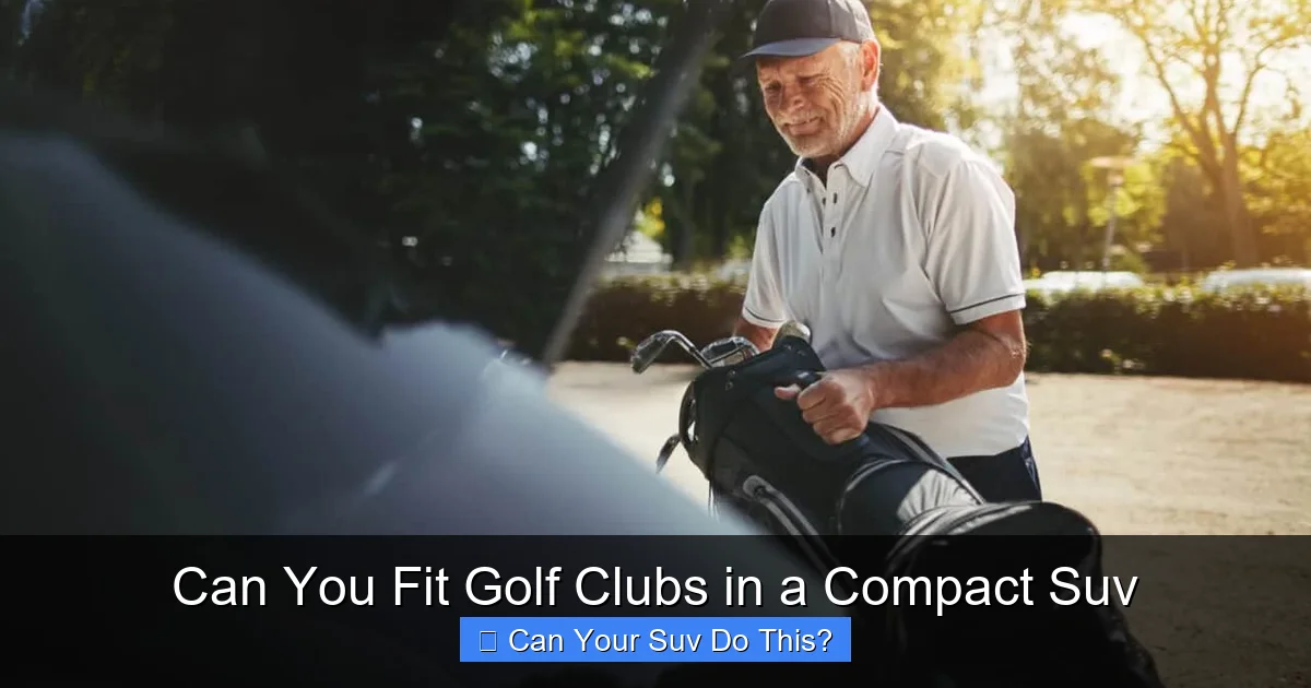 Can You Fit Golf Clubs in a Compact Suv