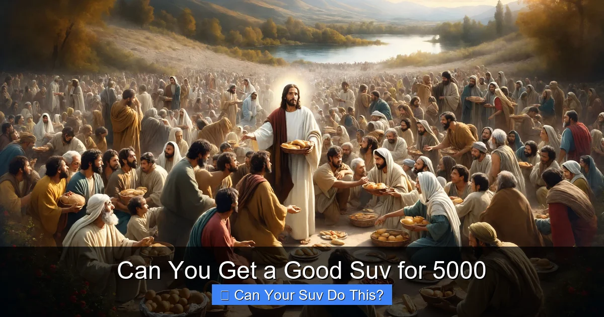 Can You Get a Good Suv for 5000