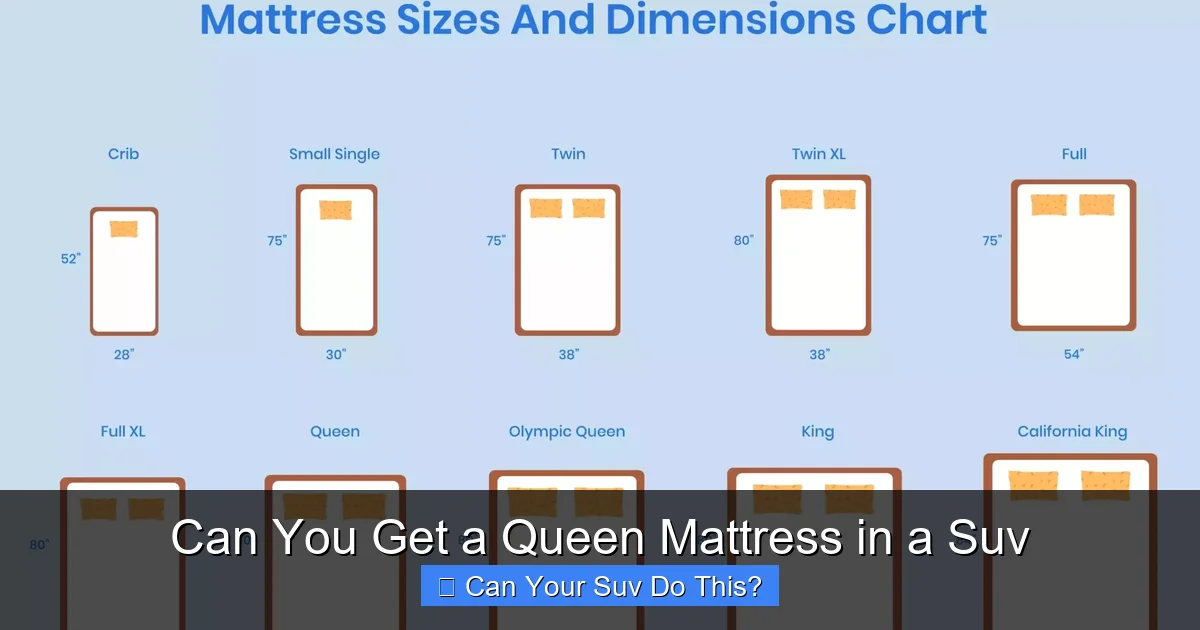 Can You Get a Queen Mattress in a Suv