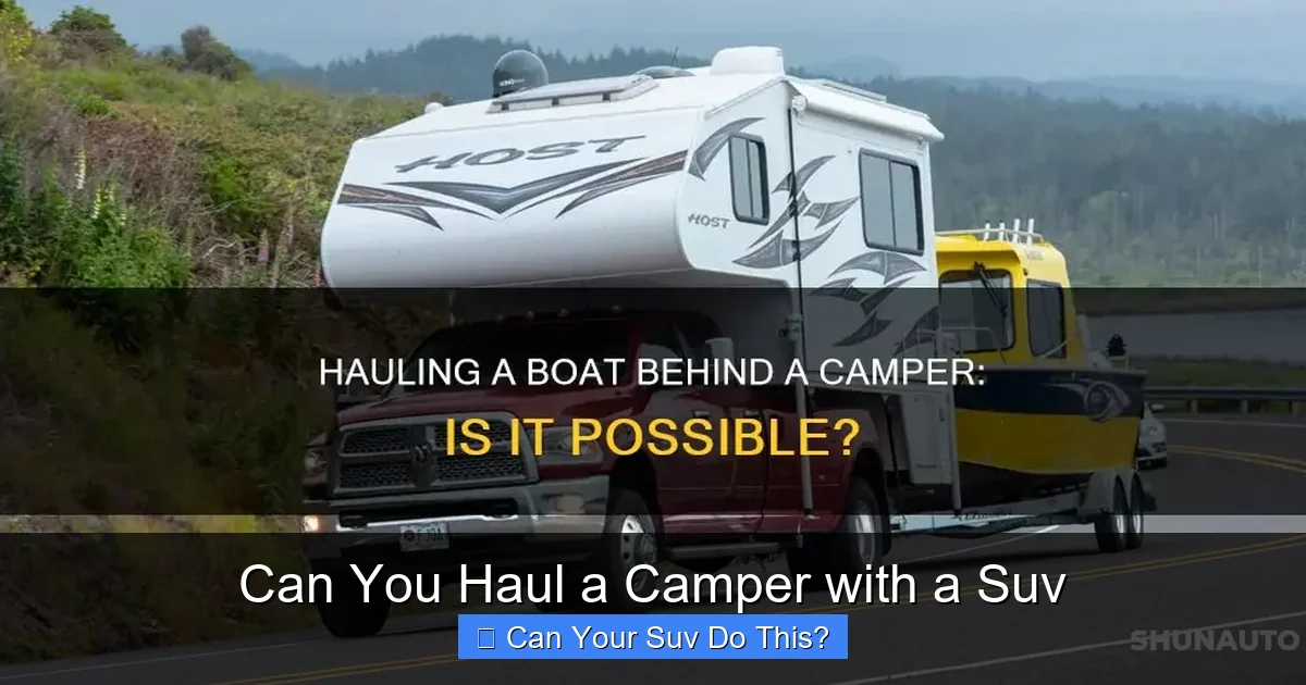 Can You Haul a Camper with a Suv