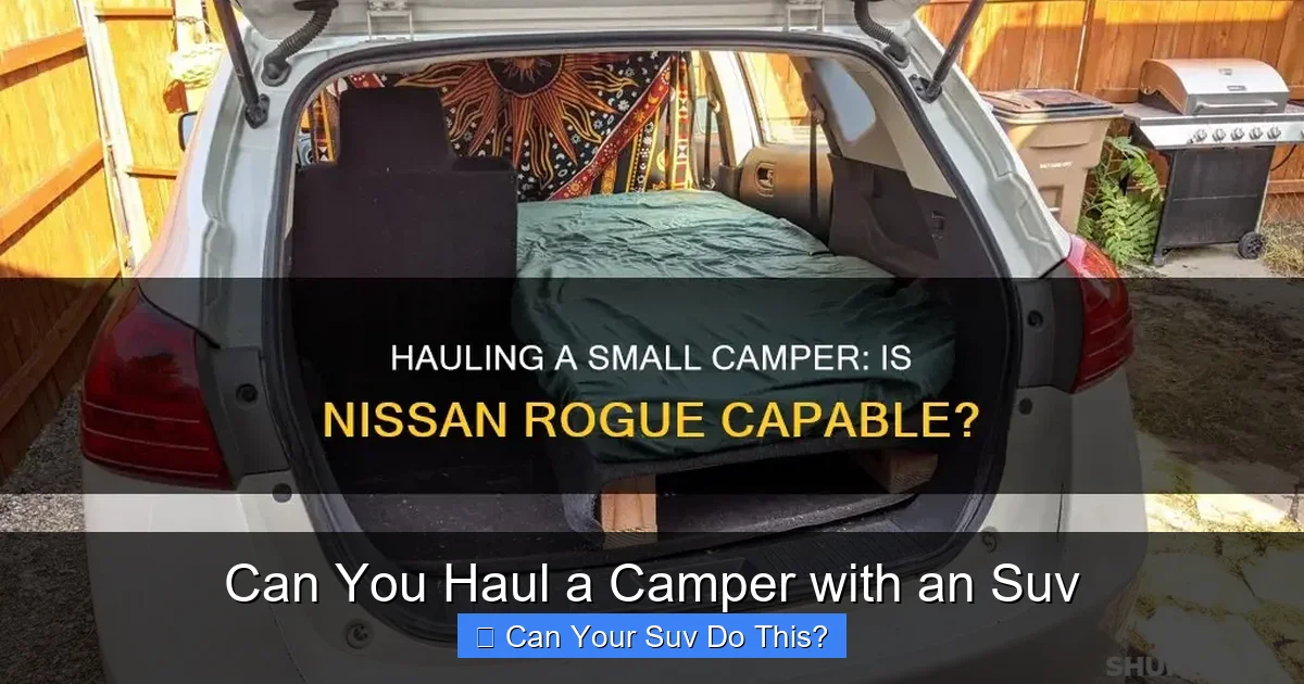Can You Haul a Camper with an Suv