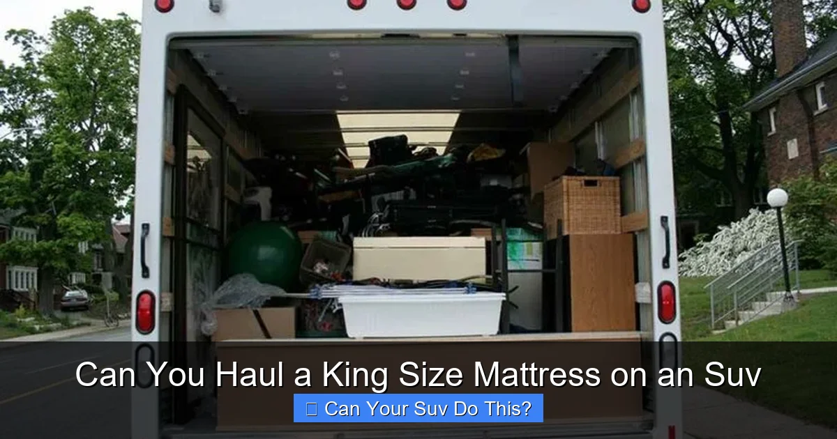 Can You Haul a King Size Mattress on an Suv