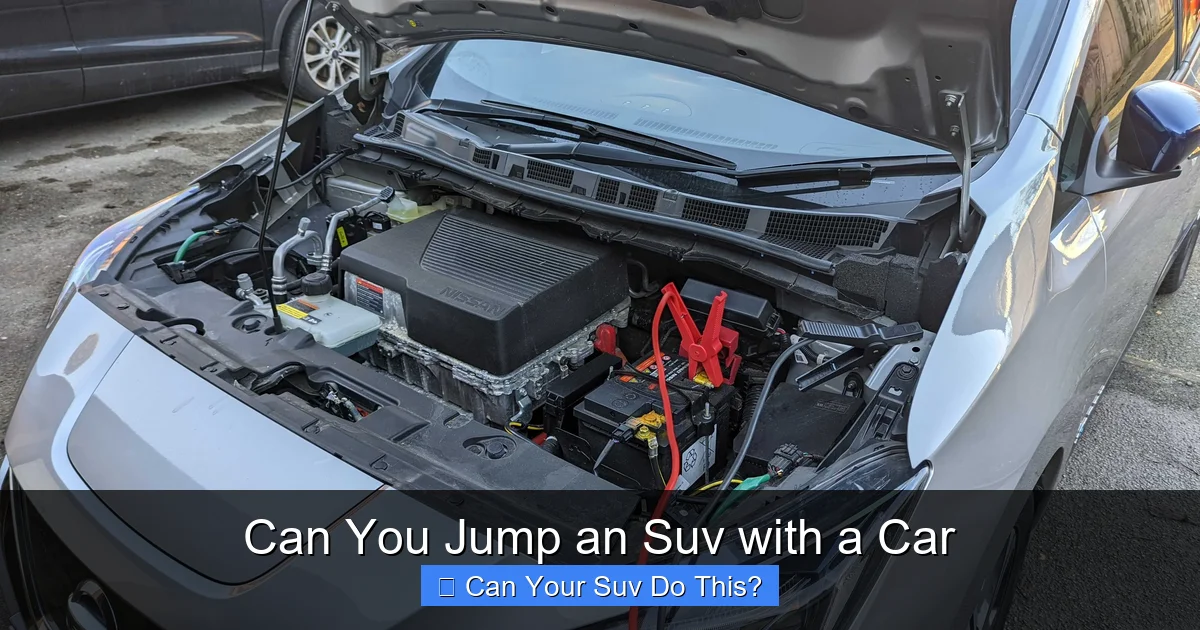 Can You Jump an Suv with a Car