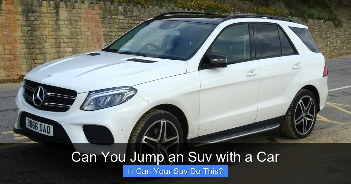 Can You Jump an Suv with a Car