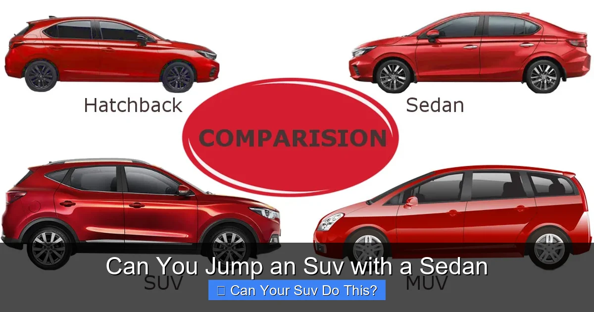 Can You Jump an Suv with a Sedan