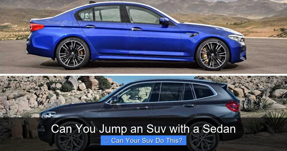 Can You Jump an Suv with a Sedan