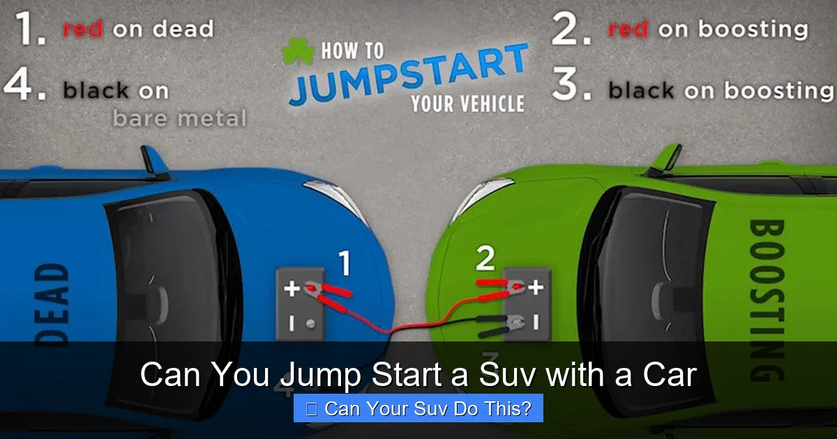 Can You Jump Start a Suv with a Car
