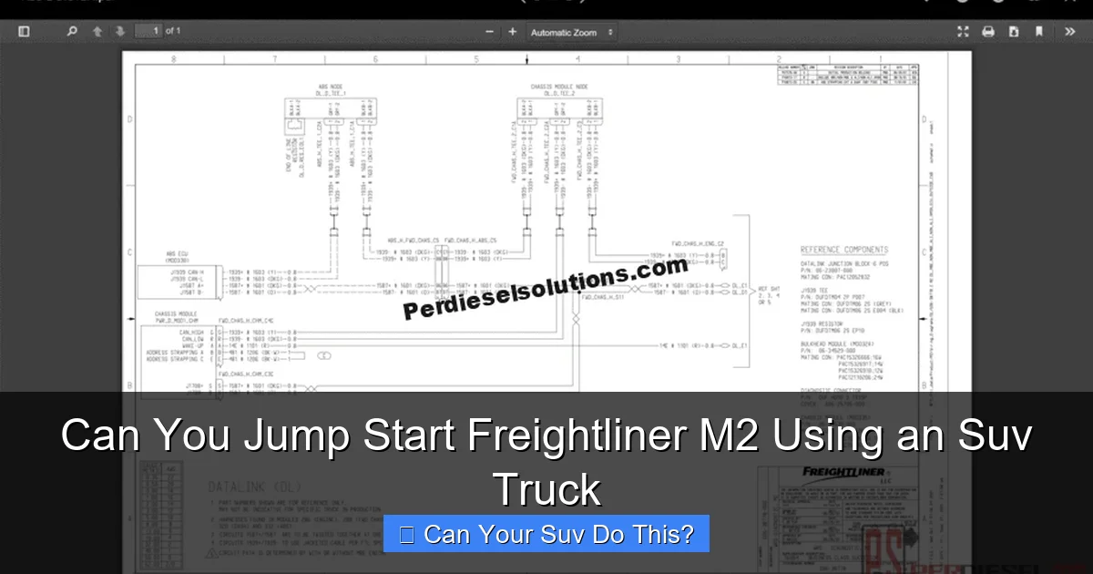 Can You Jump Start Freightliner M2 Using an Suv Truck