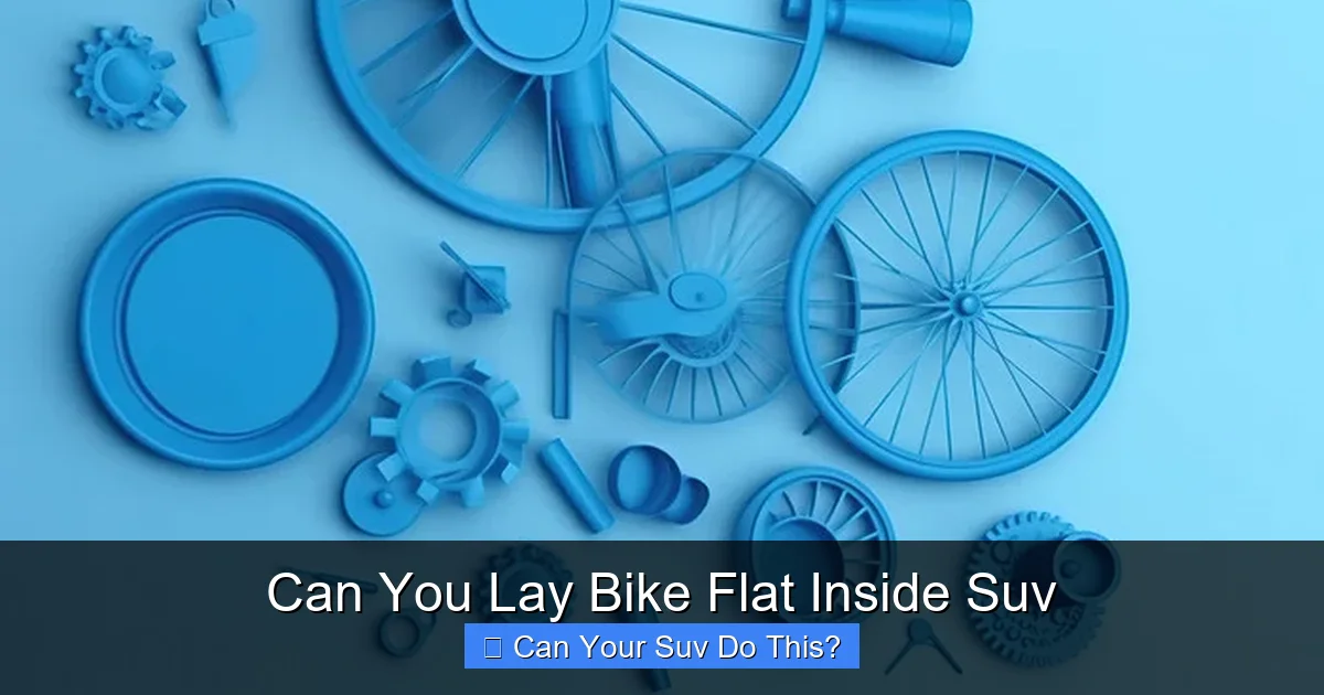 Can You Lay Bike Flat Inside Suv