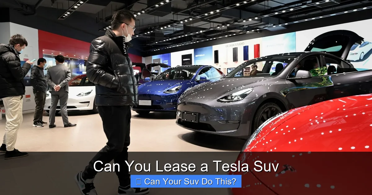 Can You Lease a Tesla Suv