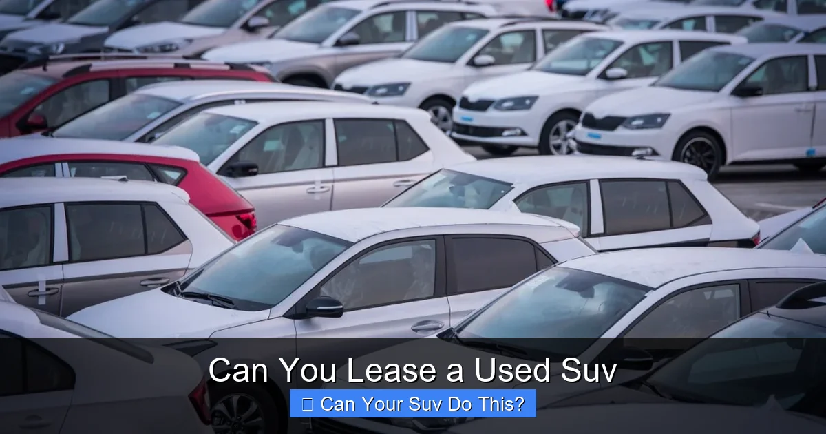 Can You Lease a Used Suv
