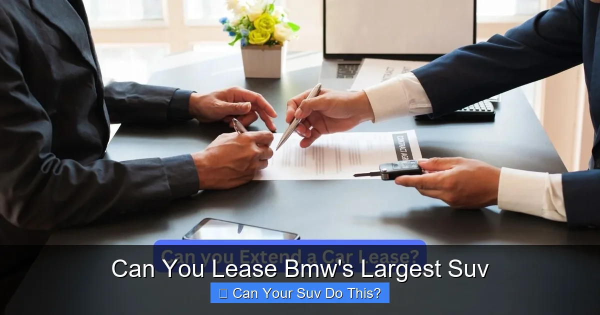 Can You Lease Bmw's Largest Suv