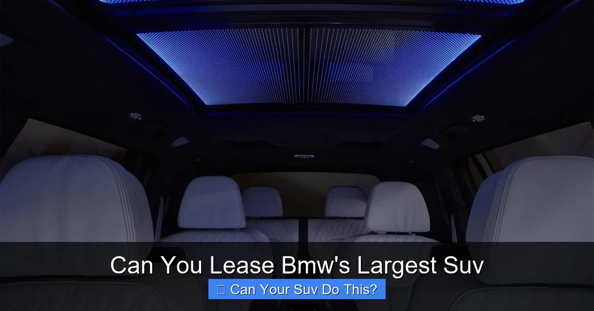 Can You Lease Bmw's Largest Suv