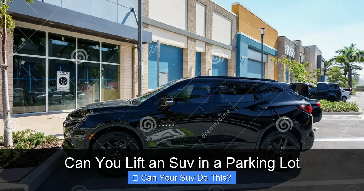 Can You Lift an Suv in a Parking Lot