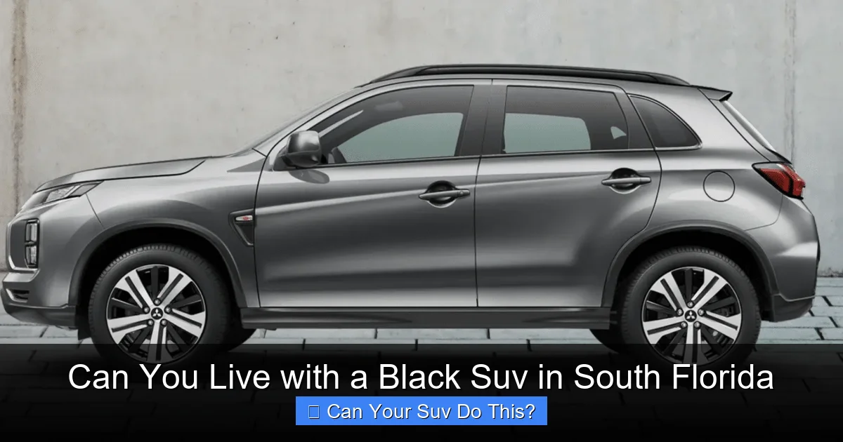 Can You Live with a Black Suv in South Florida