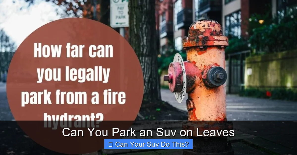 Can You Park an Suv on Leaves