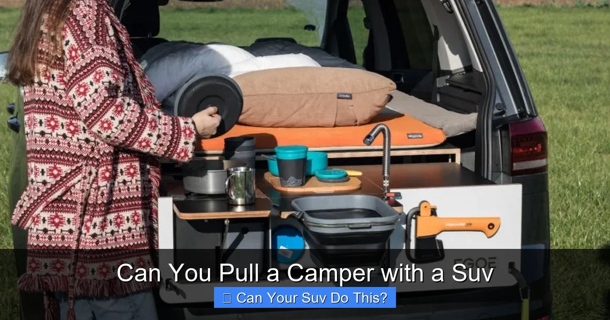 Can You Pull a Camper with a Suv